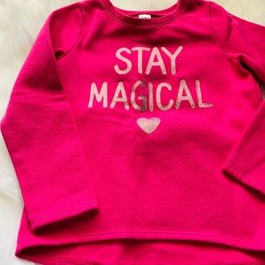 Bright pink girls size 8 sweatshirt